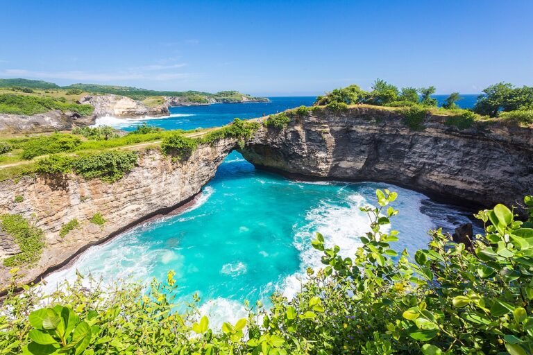 Broken Beach or Pasih Uug on southwestern Nusa Penida
