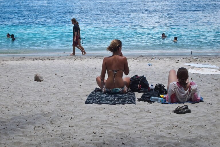 Shoreline on Gili Trawangan island