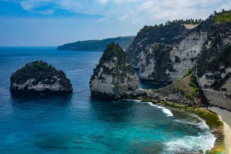 Atuh Beach viewed from the cliffs, Nusa Penida