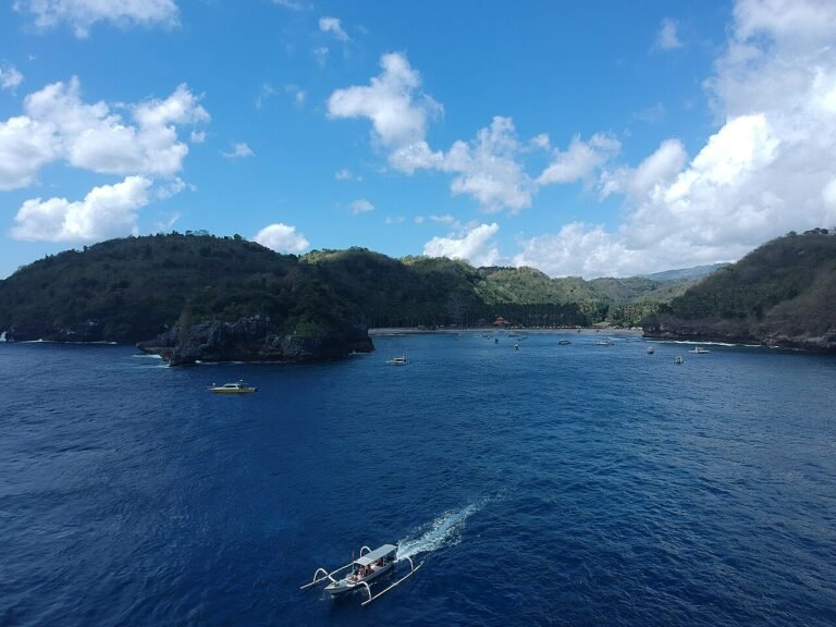 Crystal Bay cove and hills, Nusa Penida