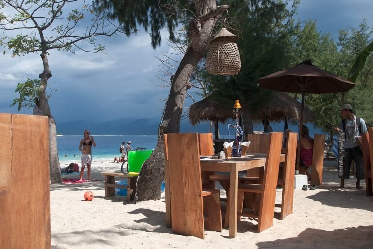 Beach cafe on Gili Trawangan