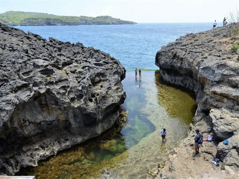 Angel Billabong aerial view, Nusa Penida